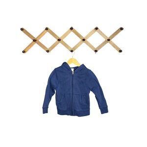 Hanna Andersson Boys Hoodie Sweatshirt blue full zip   Us 4 100 Cm